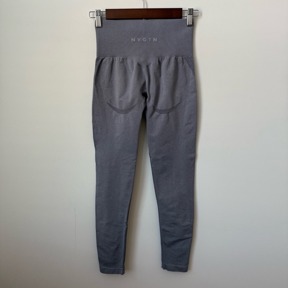 NVGTN Contour‎ Seamless Leggings Grey Size Small Gym Workout - Picture 3 of 7